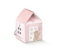 Scotton Casetta con Cordino Little Bear 55 x 55 x 50 Mm Rosa 10 Pz