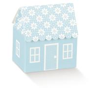 Scotton Casetta con Fiori 60 x 40 x 70 Mm Celeste 10 Pz