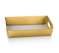 Scotton Cesto Natale Incollato 520 x 410 x 135 Mm Fibra Oro 1 Pz