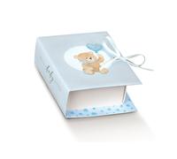 Scotton Scatola Book Little Bear 70 x 60 x 30 Mm Azzurro 10 Pz