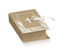 Scotton Scatola Book Portaconfetti 70 x 60 x 25 Mm Avana 10 Pz
