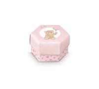 Scotton Scatola Esagono Little Bear 60 X 40 Mm Rosa 10 Pz