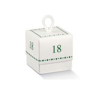 Scotton Scatola Fleur 18 ° Compleanno 50 x 50 x 50 Mm 10 Pz