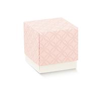 Scotton Scatola Fleur 70 x 70 x 70 Mm Matelassè Rosa 10 Pz