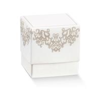 Scotton Scatola Fleur Chantilly 50 x 50 X 50 Mm Bianco 10 Pz
