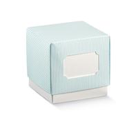 Scotton Scatola Fleur Millerighe Azzurro 90 x 90 x 90 Mm 10 Pz