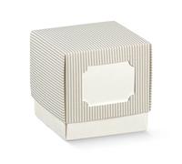 Scotton Scatola Fleur Millerighe Tortora 70 x 70 x 70 Mm 10 Pz