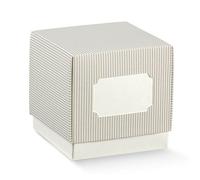 Scotton Scatola Fleur Millerighe Tortora 90 x 90 x 90 Mm 10 Pz