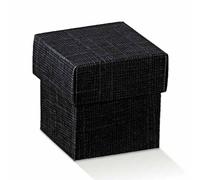 Scotton Scatola Fondo e Coperchio 50 x 50 x 50 Mm Nero 20 Pz