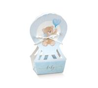 Scotton Scatola Mongolfiera 60 x 40 x 145 Mm Little Bear Azzurro 10 Pz