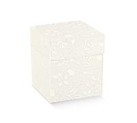 Scotton Scatola Portaconfetti 120 x 120 x 120 Mm Harmony Bianco 10 Pz