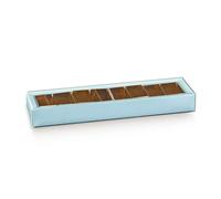 Scotton Scatola Quadretto 240 x 50 x 30 Mm Lino Azzurro 10 Pz