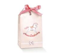 Scotton Scatola Tag 55 x 35 x 100 Mm Cavallino Rosa 10 Pz