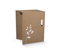 Scotton Sgabello Pieghevole 340 x 285 x 440 Mm con Foglie Cartone Avana