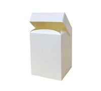 scotton spa 20X Harmony Bianco 9x9x12 cm Scatola bomboniera Pieghevole con Coperchio