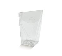 scotton spa 50 Pezzi Scatola PVC Trasparente portaconfetti Sacchetto rombo 6X6X14 cm