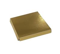 scotton spa 50 PZ Oro 9x9x1 cm Fondo Fondino per scatole in PVC Bomboniera