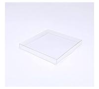 scotton spa 50X Trasparente 9x9x1 cm Fondo Fondino per scatole in PVC Bombonier