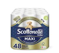 Scottonelle Carta Igienica, Morbida e Resistente, Dermatologicamente testata, 48 Rotoli Maxi