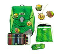 Scout Set di borse per la scuola Alpha 4 pezzi Dino Rex