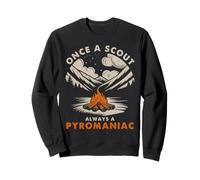 Scout Campfire Humor Once A Scout Camping Troop - Scherzo sulla Vita Felpa