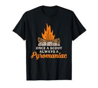 Scout Campfire Humor Once A Scout Camping Troop - Scherzo sulla Vita Maglietta