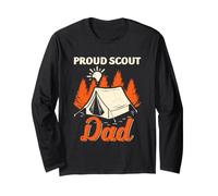 Scout Dad Proud Proud, Squadra di Supporto per Le Truppe da Campeggio Maglia a Manica