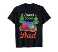 Scout Dad Proud Proud, Squadra di Supporto per Le Truppe da Campeggio Maglietta
