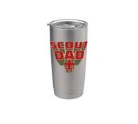 Scout Dad! Scouts BSA Scouting America Comic Book Style Art Bicchiere termico in acciaio inox doppia parete