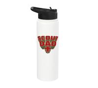 Scout Dad! Scouts BSA Scouting America Comic Book Style Art Stainless Steel Insulated Water Bottle