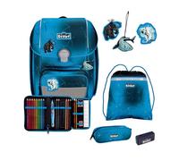 Scout Genius Exklusiv Safety Light Set di borse per la scuola blu