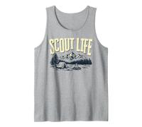 Scout Life Camping Retro Scouting Graphic Canotta