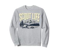 Scout Life Camping Retro Scouting Graphic Felpa