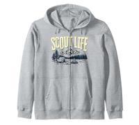 Scout Life Camping Retro Scouting Graphic Felpa con Cappuccio