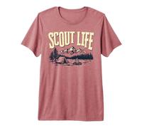 Scout Life Camping Retro Scouting Graphic Maglietta Premium