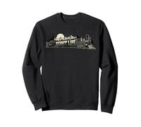 Scout Life Vintage Train & Nature Locomotive Graphic Felpa
