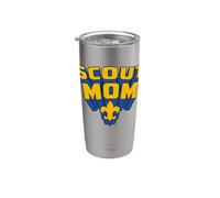 Scout Mom! Cub Scouts Scouting America Comic Book Style Art Bicchiere termico in acciaio inox doppia parete