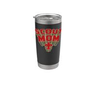 Scout Mom! Scouts BSA Scouting America Comic Book Style Art Bicchiere termico in acciaio inox doppia parete