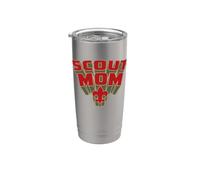 Scout Mom! Scouts BSA Scouting America Comic Book Style Art Bicchiere termico in acciaio inox doppia parete
