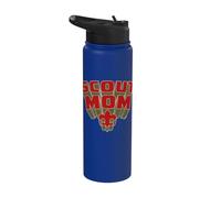 Scout Mom! Scouts BSA Scouting America Comic Book Style Art Stainless Steel Insulated Water Bottle