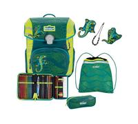 Scout Neo Exklusiv Superflash Extreme Set di borse per la scuola 4 pezzi Lizard (TAS002165)