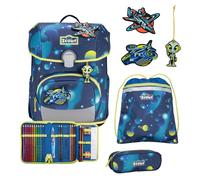 Scout Neo LED Set di borse per la scuola 8 pezzi blu