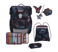 Scout Neo LED Set di borse per la scuola 8 pezzi nero