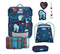 Scout zaino della scuola LED Neo Set 4-teilig White Unicorn