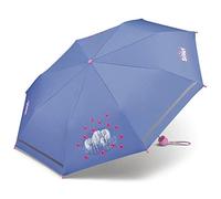 Scout Ombrello tascabile per bambini, con strisce riflettenti, extra leggero, viola., 90 cm, Moderno