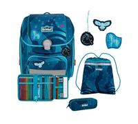 Scout Set di borse scuola Genius LED 4 pz. benzina