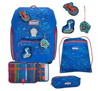Scout Set di cartelle per la scuola Genius 4 pezzi Superflask blu