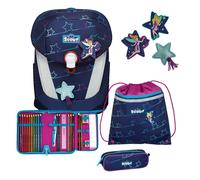 SCOUT zaino della scuola Lightweight Sunny II Set 4 -pezzi Blue Star blu scuro