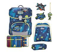 Scout zaino della scuola LED Neo Set 4-teilig Planets