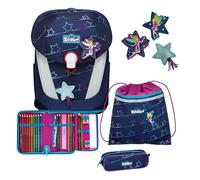 Scout Sunny II Set di zaini leggeri per la scuola 4 pezzi. blue star (73470125100)